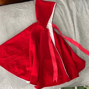 Hand made red riding hood cape for 4-6 years old
